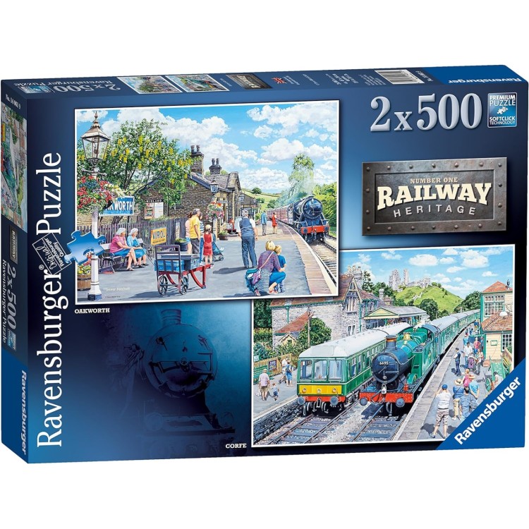 Ravensburger Railway Heritage No1 2 x 500pc Puzzle