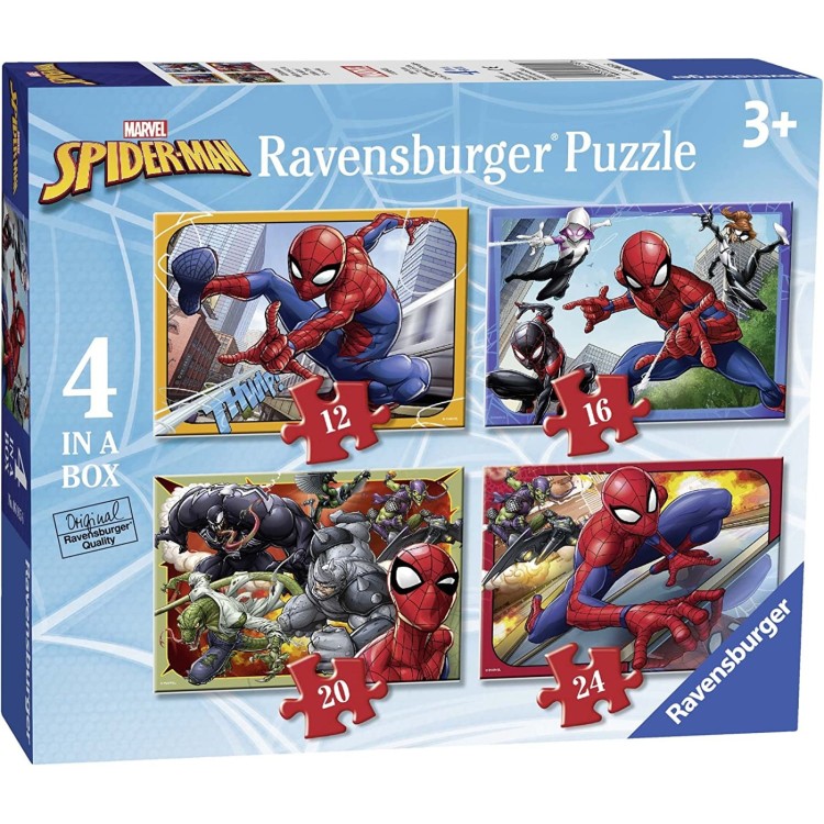 Ravensburger Spiderman 4 In A Box Puzzle