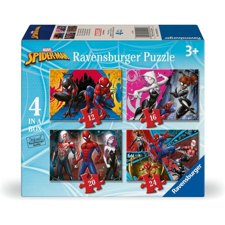 Ravensburger Spiderman 4 in a Box Puzzle