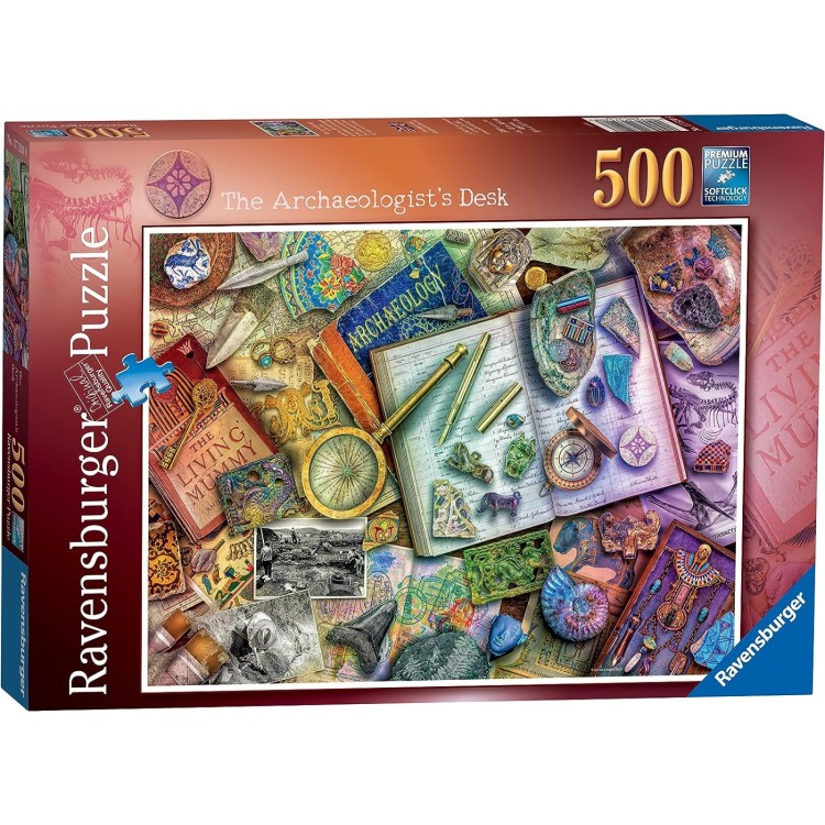 Ravensburger The Archaeologists Desk 500pc Puzzle