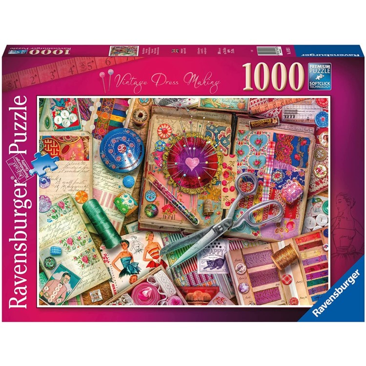 Ravensburger Vintage Dressmaking 1000pc Puzzle