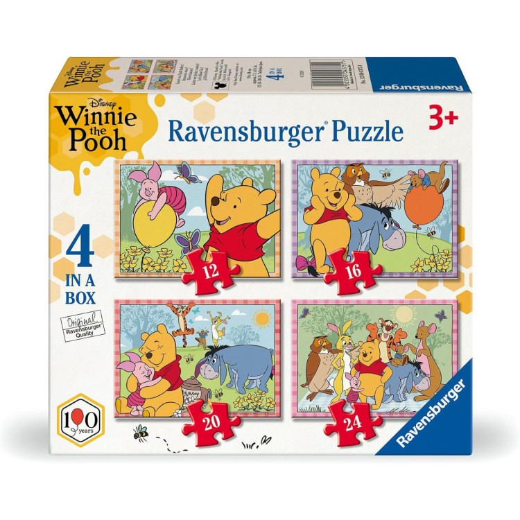 Ravensburger Winnie the Pooh Let's Have Fun 4 In a Box Puzzle