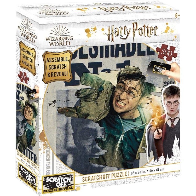 Scratch Off Harry Potter Wanted Poster 500pc Puzzle