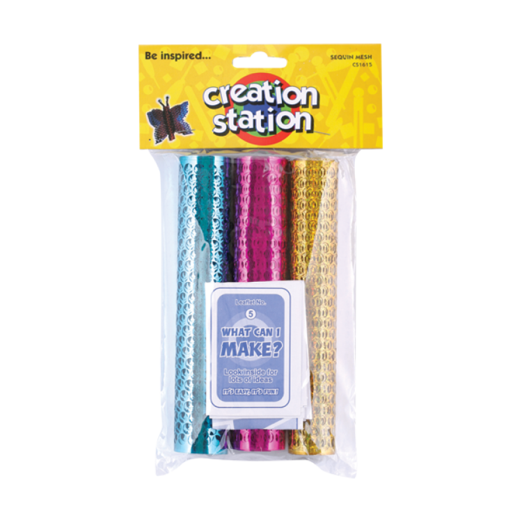 Creation Station Sequin Mesh 3 Pack