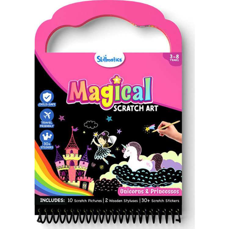 Skillmatics Magical Scratch Art - Unicorns & Princesses