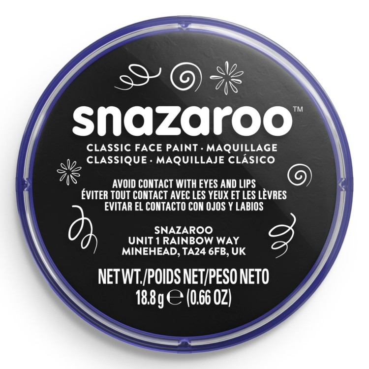 Snazaroo Face Paint 18ml Pot - Black
