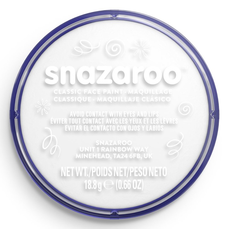 Snazaroo Face Paint 18ml Pot - White