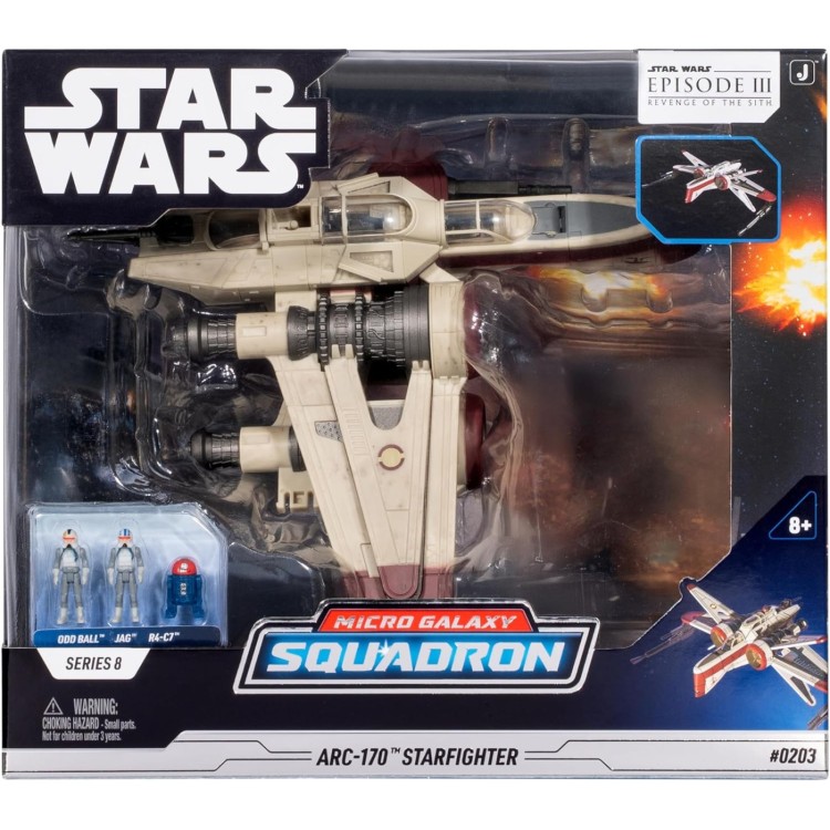 Star Wars Micro Galaxy Squadron #0203 ARC-170 Starfighter