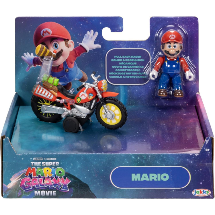 Super Mario Galaxy Movie Mario Figure and Bike