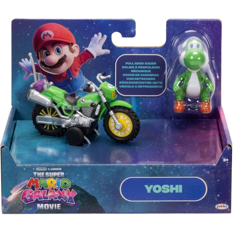 Super Mario Galaxy Movie Yoshi Figure and Bike