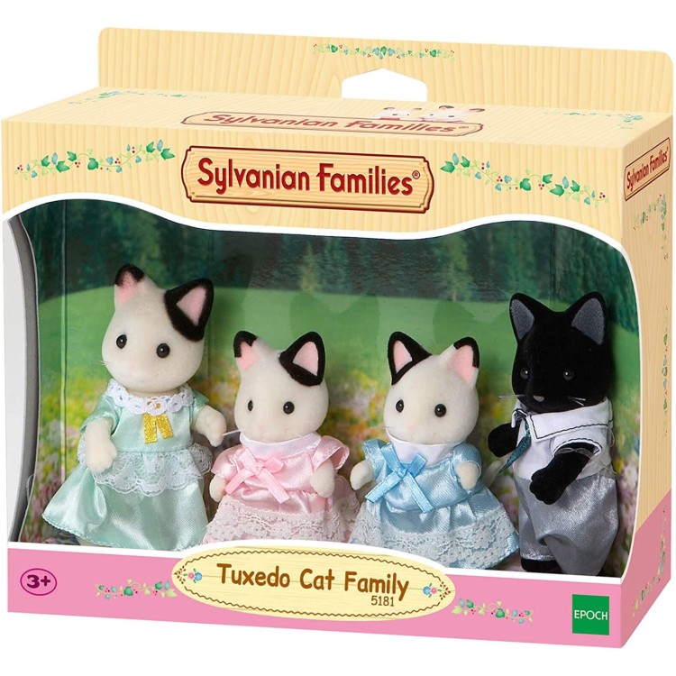 Sylvanian Families 5181 Tuxedo Cat Family