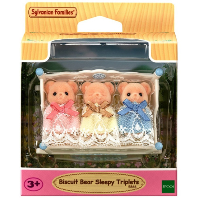 Sylvanian Families 5866 Biscuit Bear Sleepy Triplets