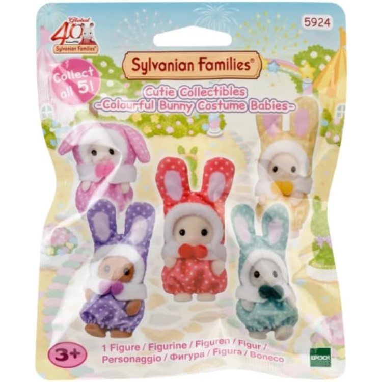 Sylvanian Families 5924 Cute Collectibles Colourful Bunny Costume Series Blind Bag