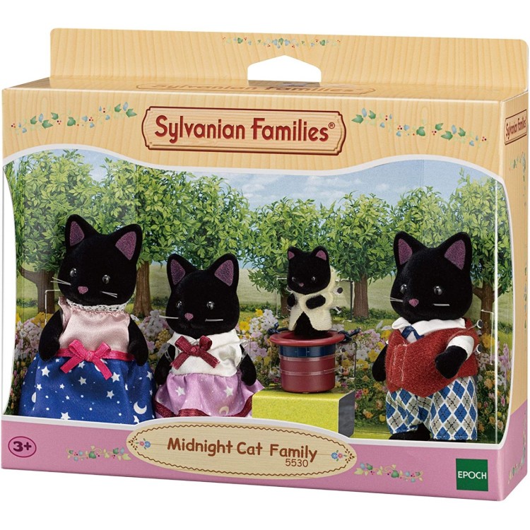 Sylvanian Families 5530 Midnight Cat Family