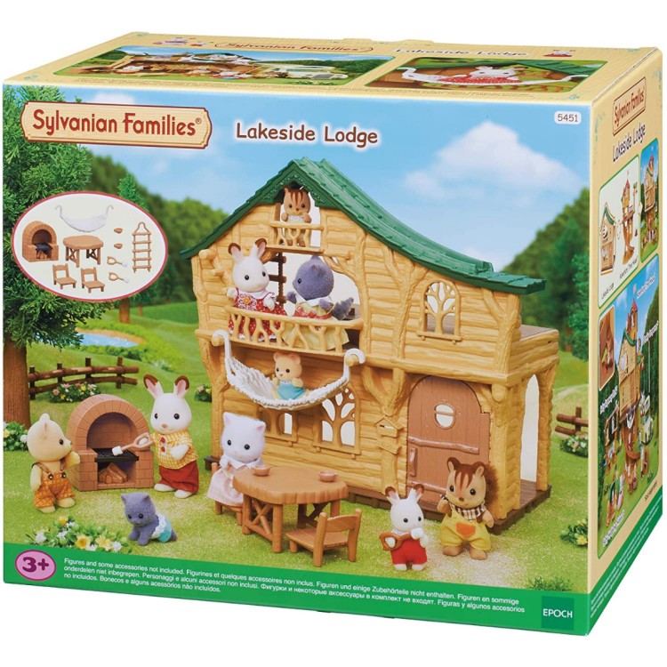 Sylvanian Families 5451 Lakeside Lodge Log Cabin