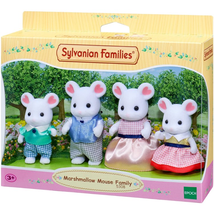 Sylvanian Families 5308 Marshmallow Mouse Family