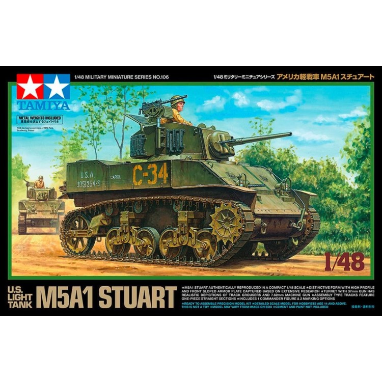 Tamiya 1:48 M5A1 Stuart