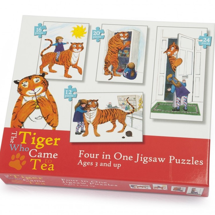 The Tiger Who Came To Tea Four in One Jigsaw Puzzles