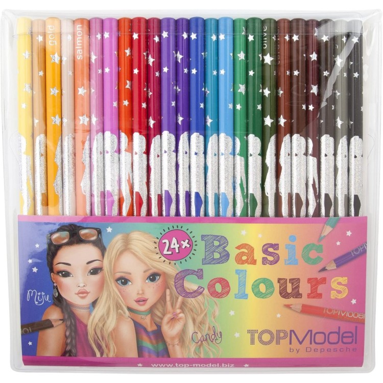 Top Model 24 Basic Colours Pencils