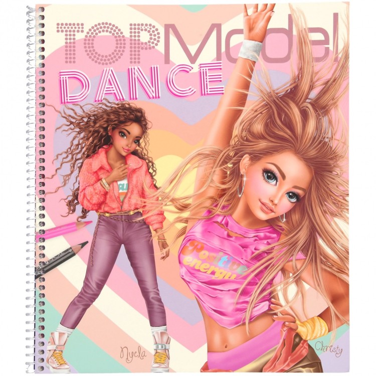 Top Model Dance Colouring Sticker Book