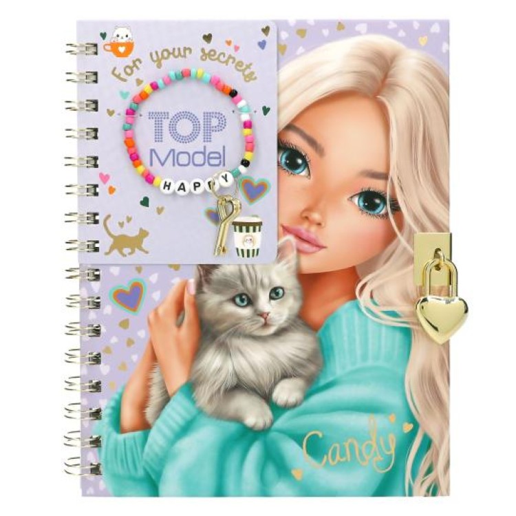Top Model Diary with Padlock & Bracelet