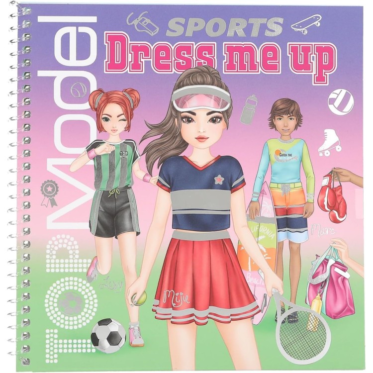 Top Model Dress Me Up Sports Sticker Book