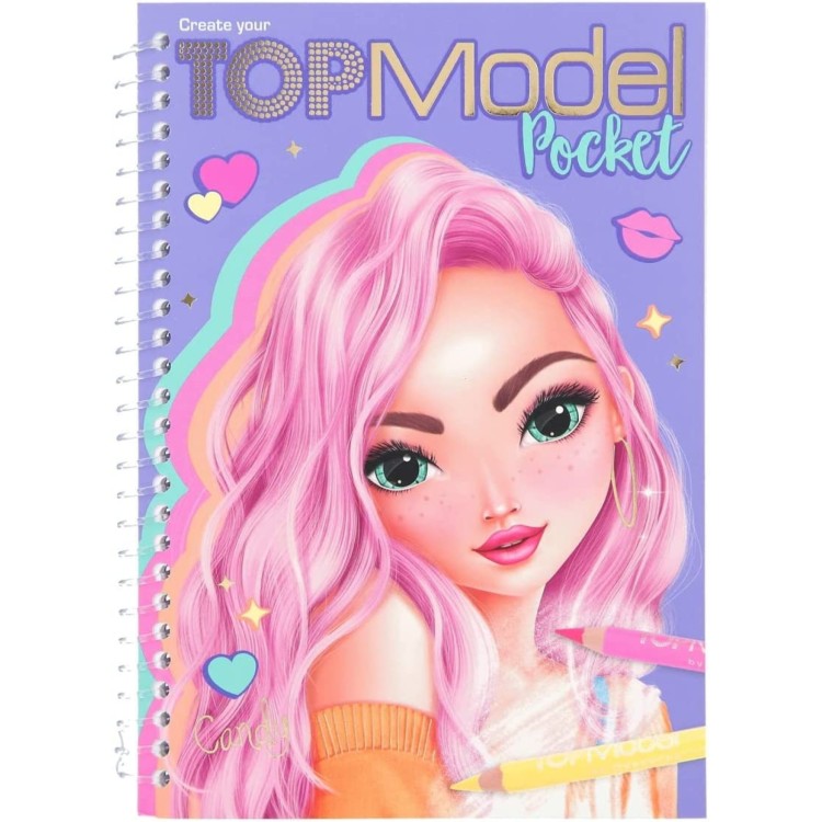Top Model Pocket Colouring Book