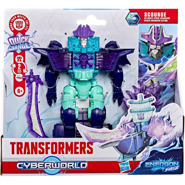 Transformers Cyberworld Ultra Cyber Changer Figure - Scourge
