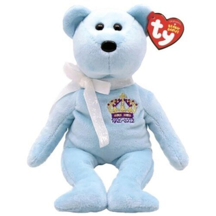 Ty Beanie Babies Queen Elizabeth II Bear Plaza Toymaster