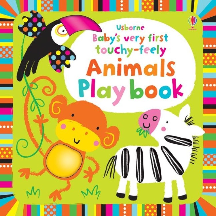Usborne Babys Very First Touchy-Feely Lift-The-Flap Animals Play Book