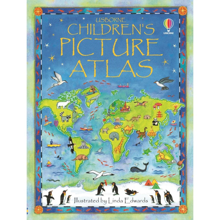 Usborne Childrens Picture Atlas Book