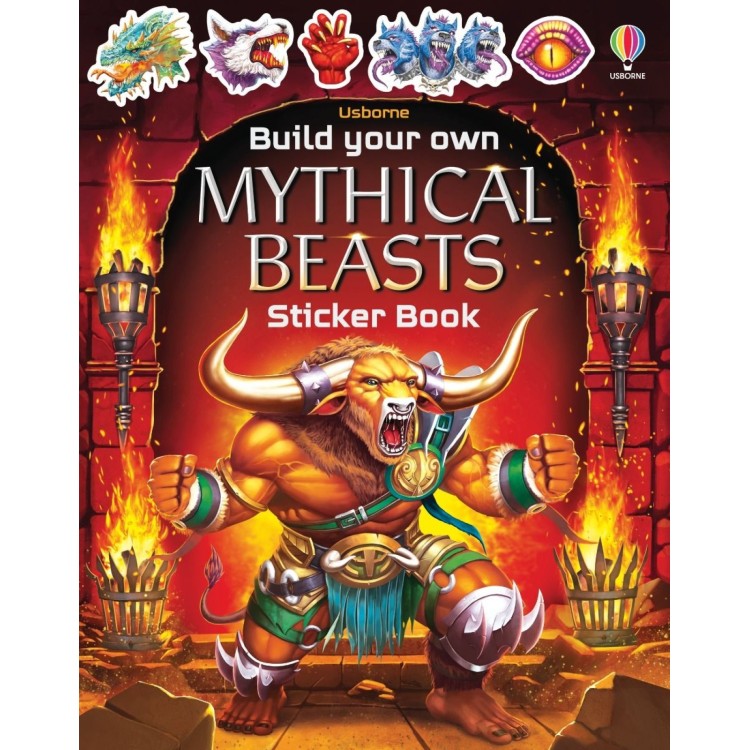 Usborne Build Your Own Mythical Beasts Sticker Book