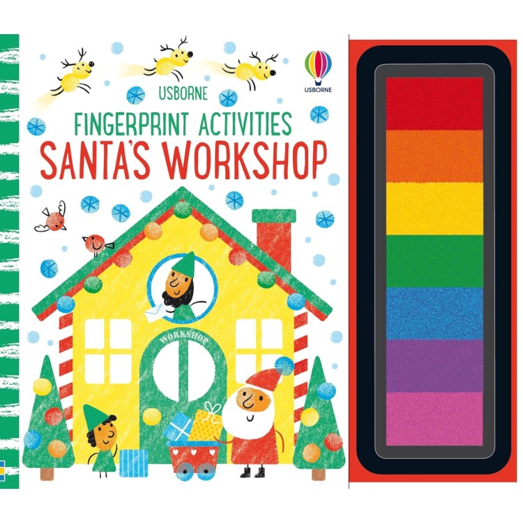 Usborne Fingerprint Activities Book Santa's Workshop