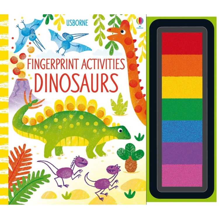 Usborne Fingerprint Activities Book Dinosaurs 