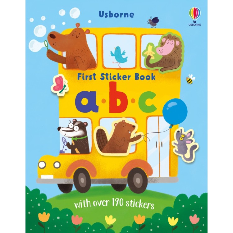 Usborne First Sticker Book a b c