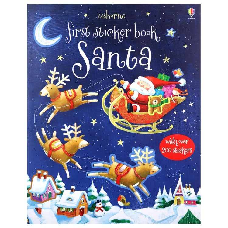 Usborne First Sticker Book Santa