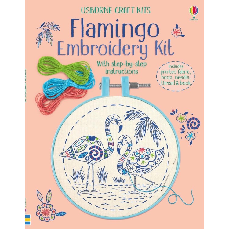 Usborne Flamingo Embroidery Kit