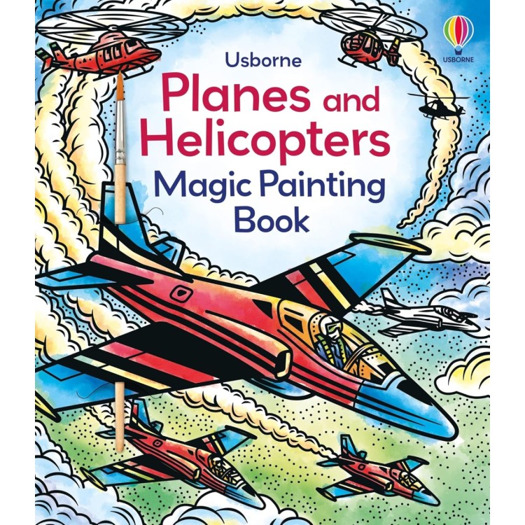 Usborne Magic Painting Book Planes and Helicopters