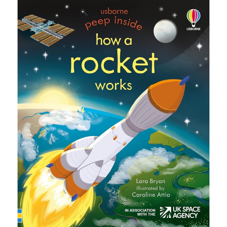 Usborne Peep Inside How a Rocket Works Book