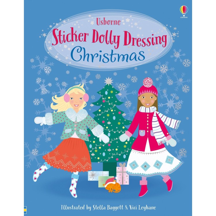 Usborne Sticker Dolly Dressing Book Christmas