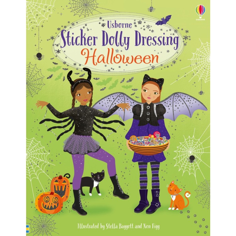 Usborne Sticker Dolly Dressing Book Halloween