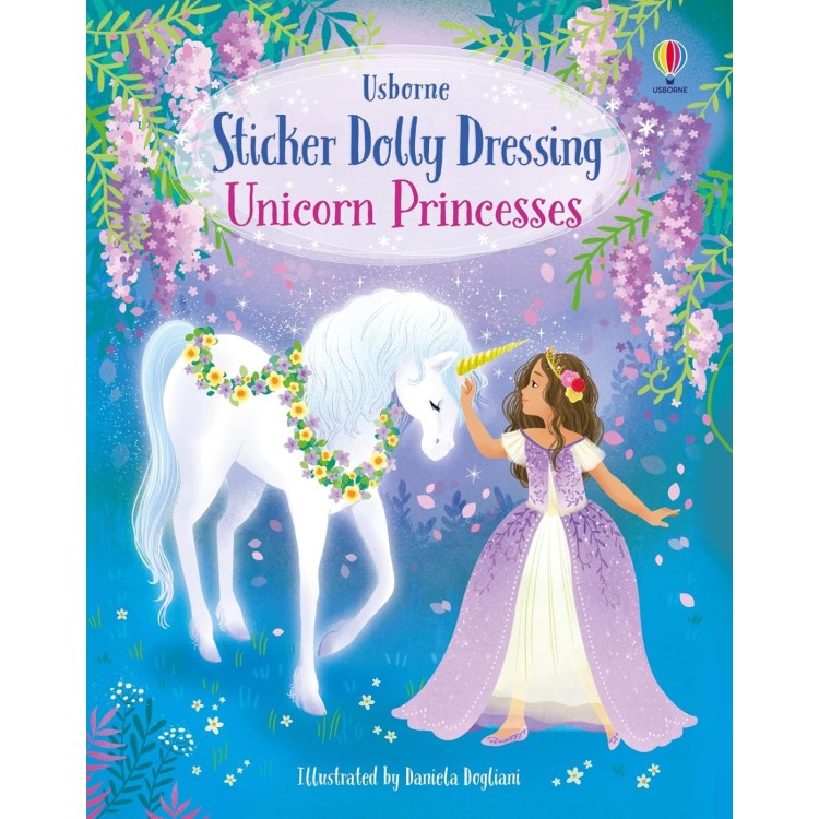 Usborne Sticker Dolly Dressing Book Unicorn Princesses
