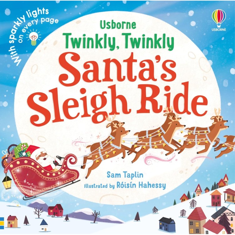 Usborne Twinkly Twinkly Santa's Sleigh Ride Book