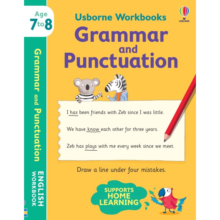 Usborne Workbooks Grammar and Punctuation Age 7 to 8