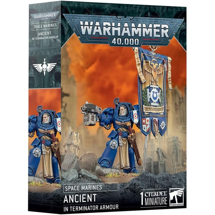 Warhammer 40000 Space Marine Ancient in Terminator Armour