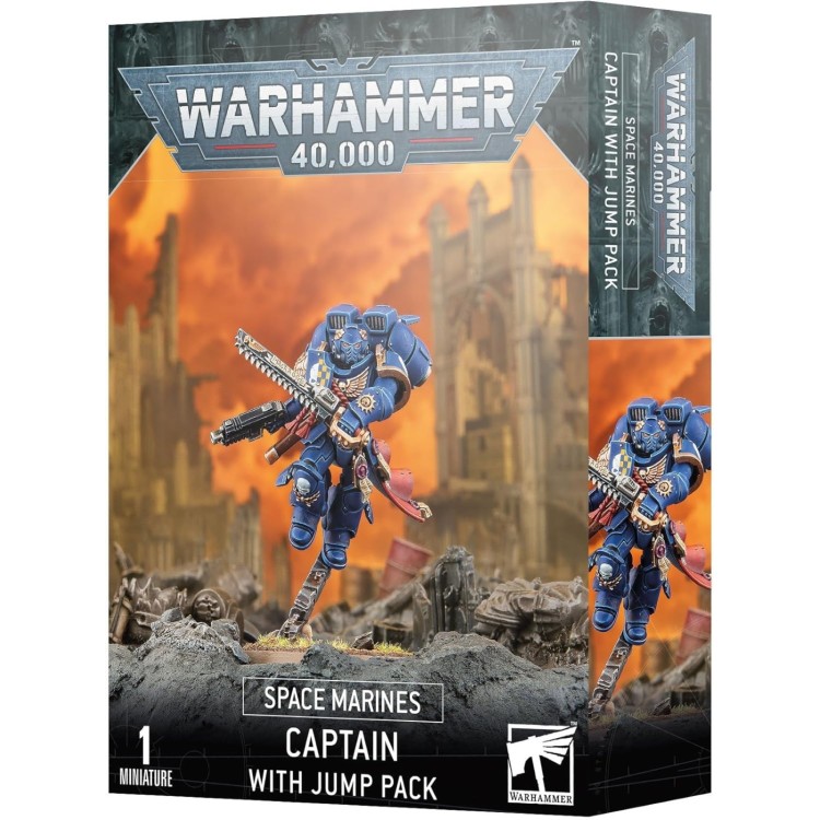Warhammer 40000 Space Marines Captain with Jump Pack