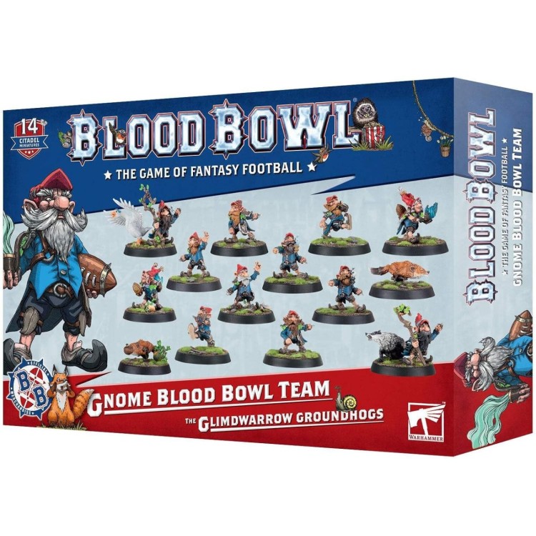 Warhammer Blood Bowl Gnome Blood Bowl Team - The Glimdwarrow Groundhogs