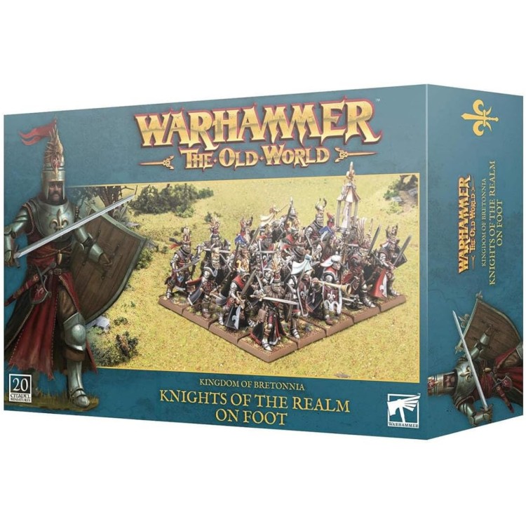 Warhammer The Old World Kingdom of Bretonnia Knights of the Realm on Foot