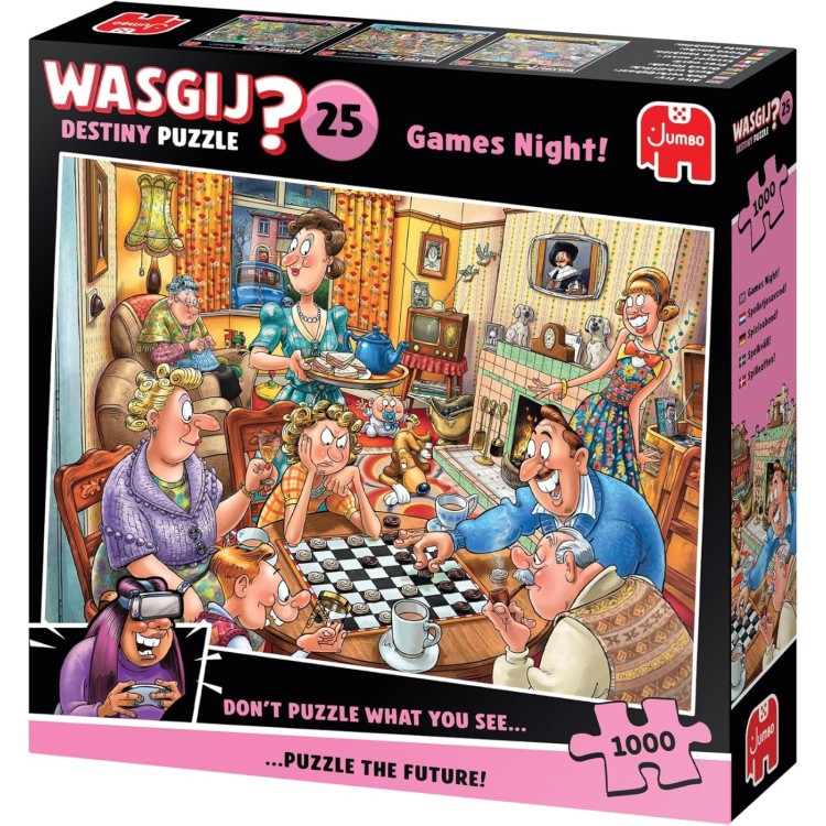Wasgij Destiny 25 Games Night 1000pc Puzzle