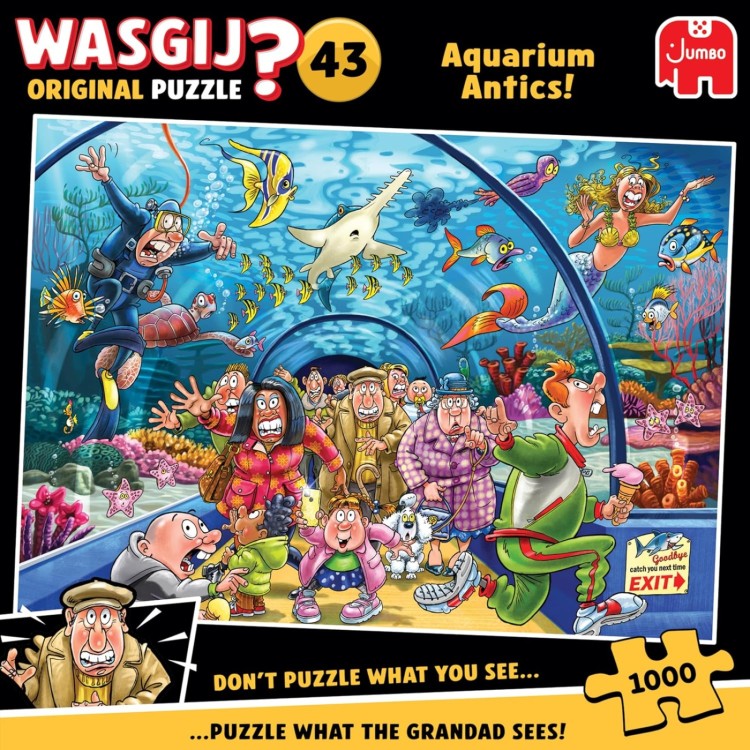 Wasgij Original 43 Aquarium Antics 1000pc Puzzle